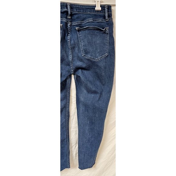 Silver Jeans Co Womens 30X26 High Note Skinny Exposed Button Fly Raw Hem Jeans - Picture 8 of 14